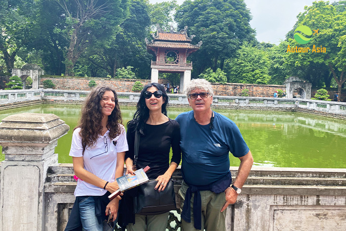 Tourists at the Temple of Literature