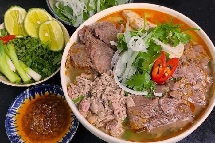 Beef noodle soup in Hue