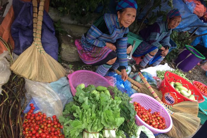 Agricultural products cultivated by ethnic groups found at Cao Son Market