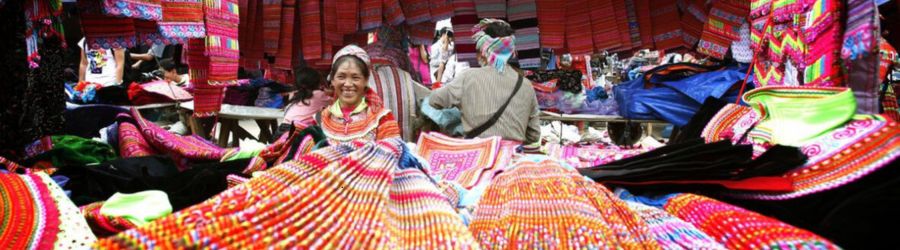 Colorful Ethnic Markets in Sapa, Northern Vietnam