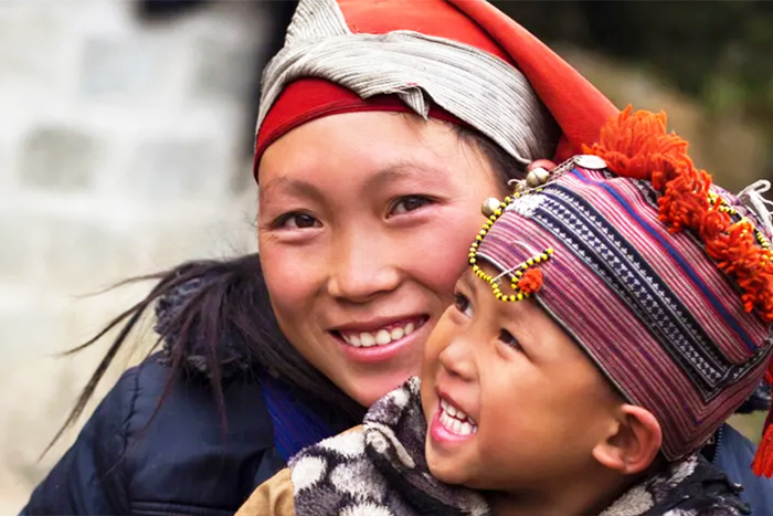 Smile of the people in Sapa