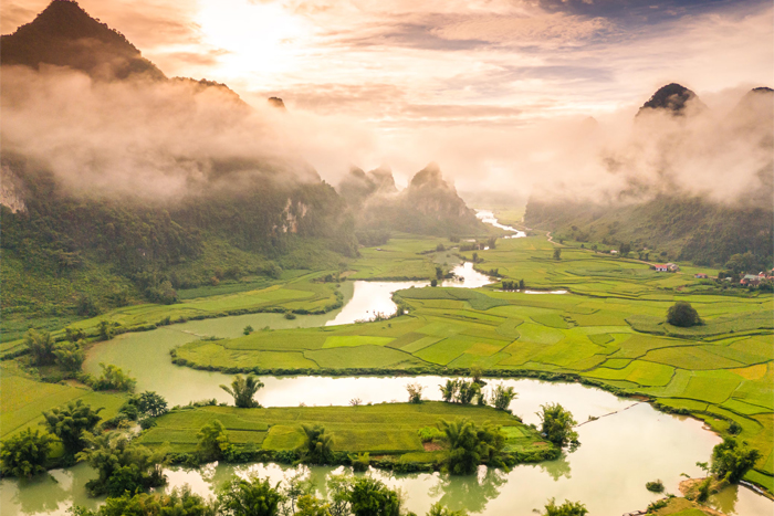  The green rice season in Phong Nam valley