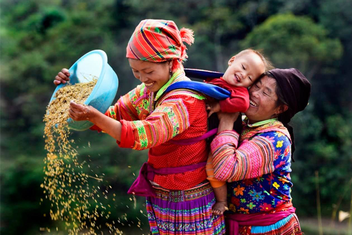 Local people in Cao Bang Vietnam