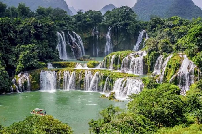 Majestic Ban Gioc Waterfall in Cao Bang