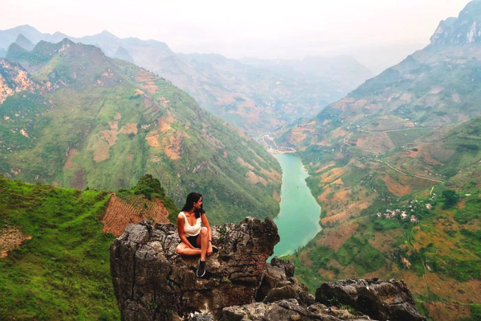 Part of Ha Giang scenery from above