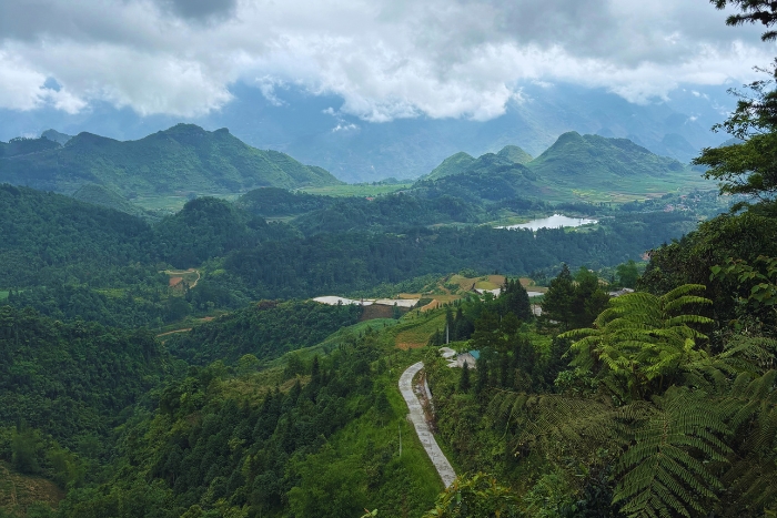 View from Quan Ba heaven gate