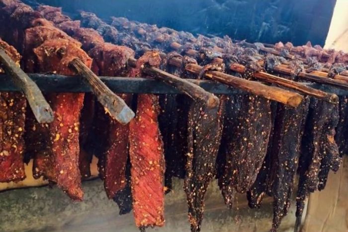 Dried buffalo meat in Ha Giang