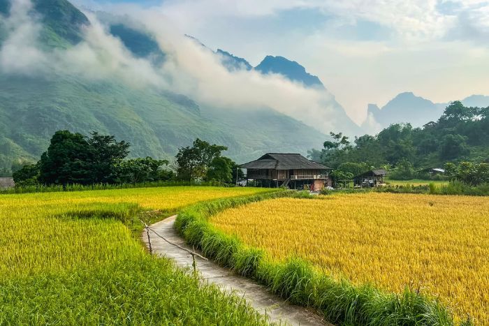 Peaceful scenery in Du Gia commune, Yen Minh district, Ha Giang