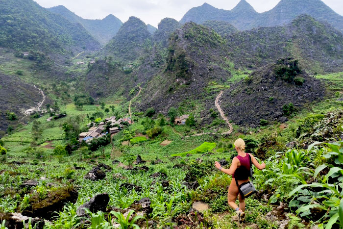 Hiking at Ha Giang, Vietnam