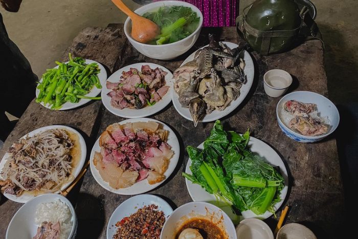 Traditional Hmong Dinner in Lao Xa Village