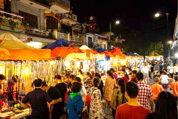 The night market of ancient town Dong Van