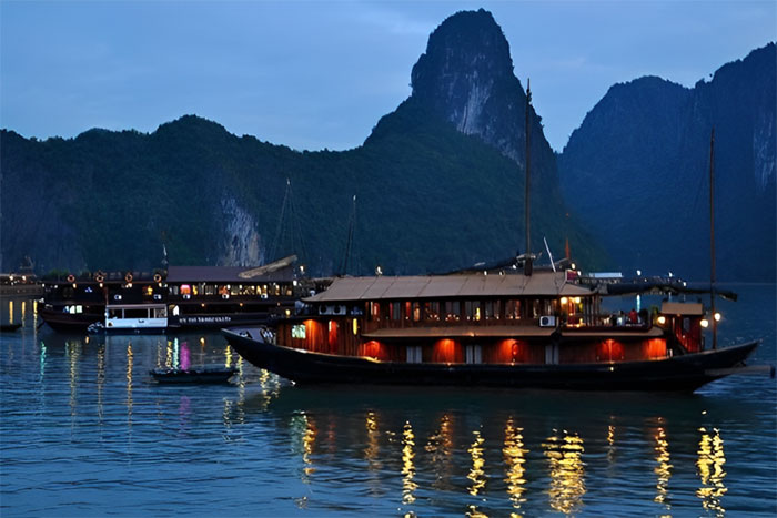 Night on Halong Bay.