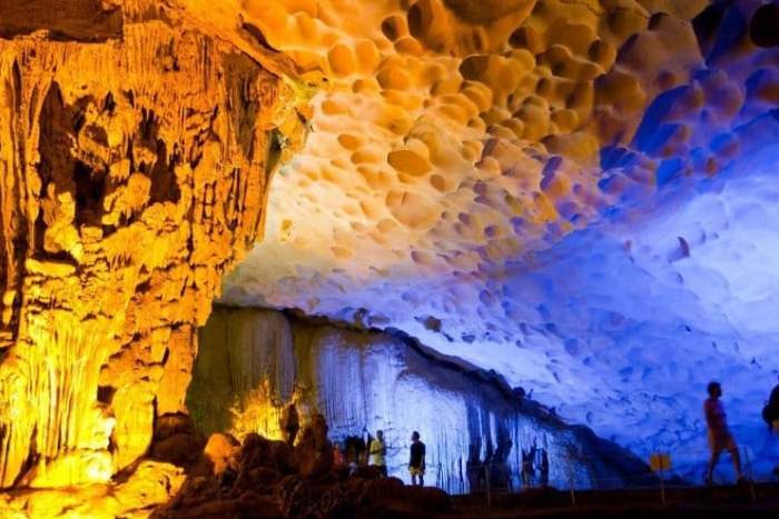 Surprise cave in Halong Bay