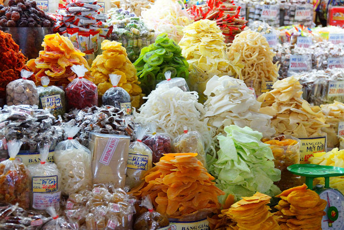 Merchandises often found in the Market