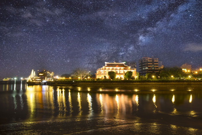 Nha Rong Port at night