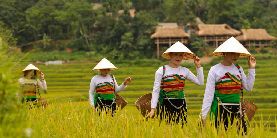 Thai ethnic group in Mai Chau