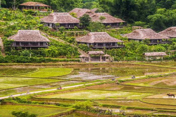 Traditional Thai architecture in Mai Chau