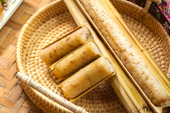 Lam rice, specialty dishe in Don village, Pu Luong