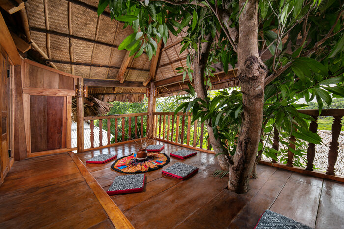 Traditional stilt houses of Thai people in Pu Luong