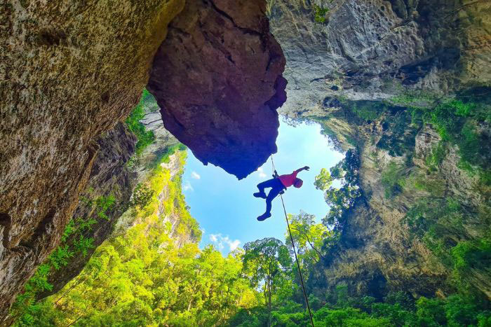 Rock Climbing in Phong Nha nature reserve