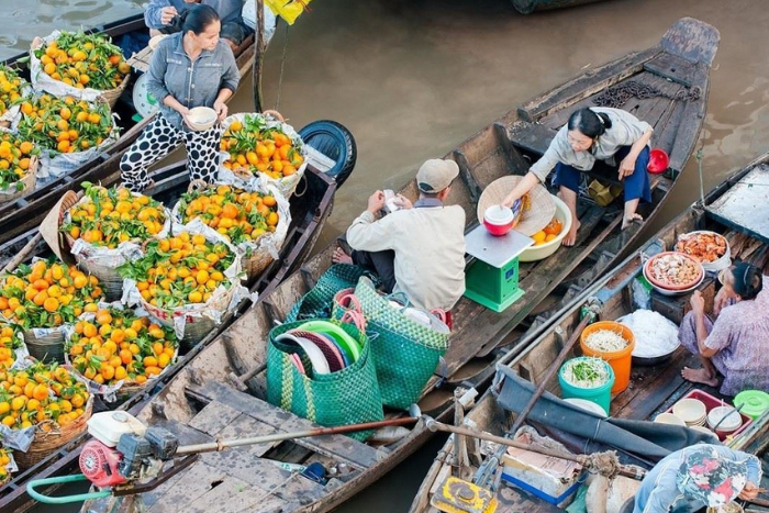 Visit Cai Rang Floating Market, one of the best things to do in Can Tho