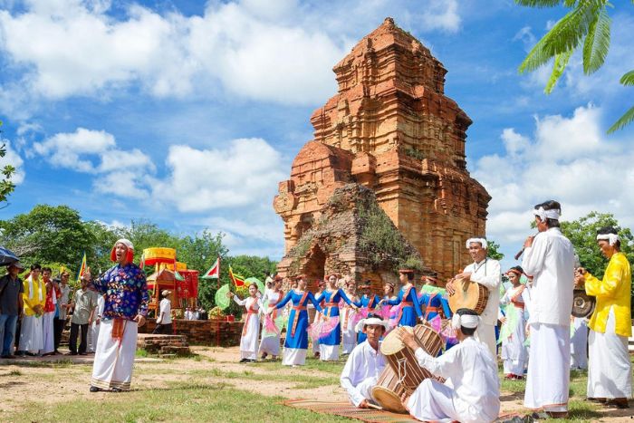 Cham ethnic group in Ninh Thuan Vietnam