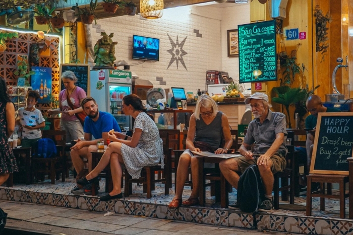 Experience the unique Vietnamese sidewalk coffee culture in Hoi An 