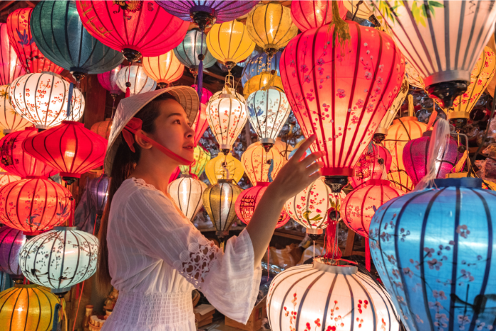 Hoi An Lantern festival in Vietnam in February 