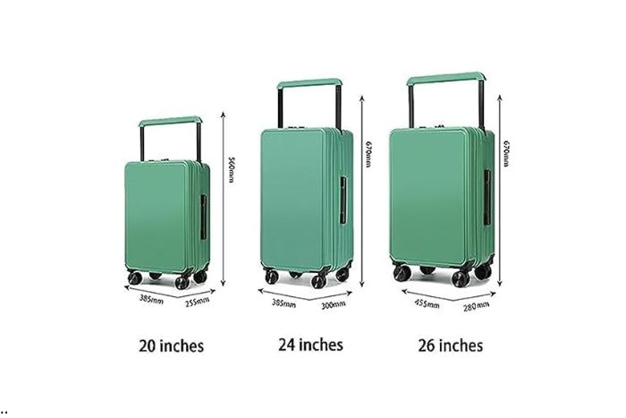  Size of checked suitcases