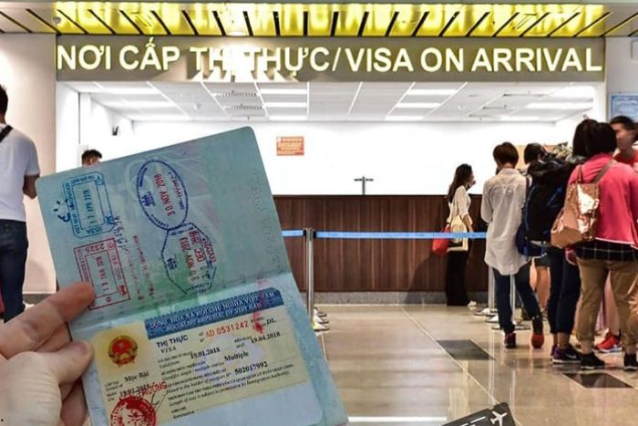 Place to receive a Vietnam visa on arrival at Noi Bai Airport - Hanoi