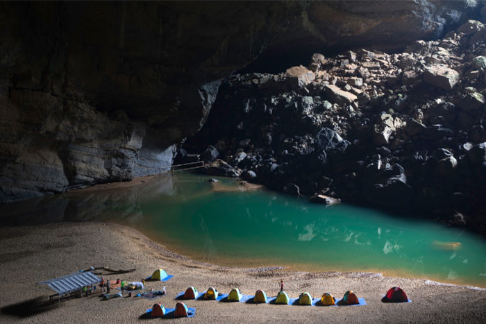 Camping in Son Doong - world biggest cave