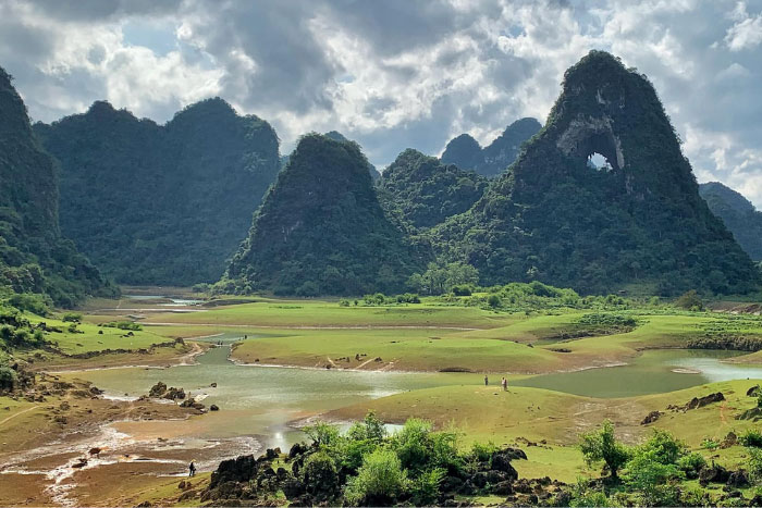 The famous hole moutain of Cao Bang