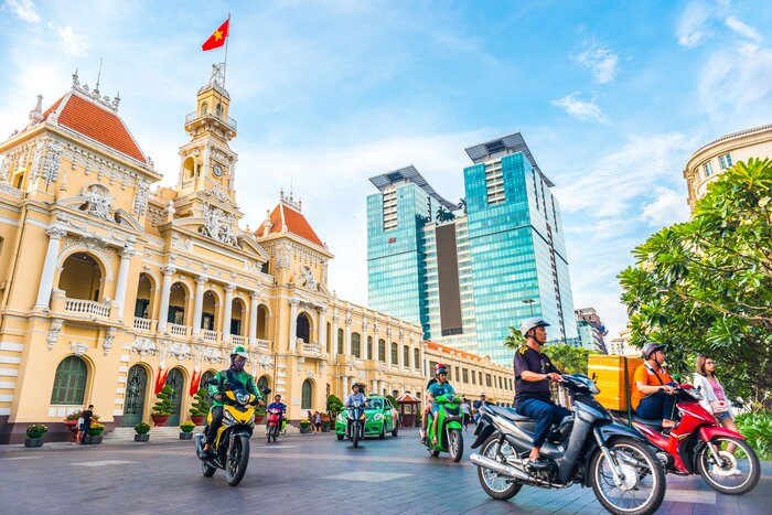 Active and chaostic Ho Chi Minh city