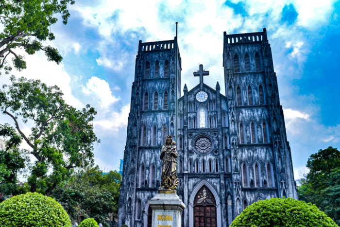  St Joseph’s Cathedral in Hanoi