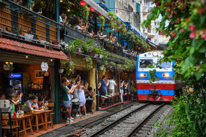 Visit Hanoi Train Street - one of the top things to do in Hanoi