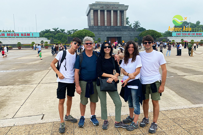 Ho Chi Minh Mausoleum, the first destination in 21-day Indochina tour