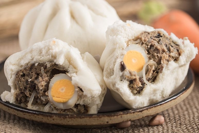 Traditional Vietnamese steamed pork buns