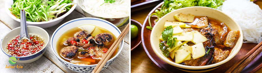 Bun Cha (grilled pork and rice noodles)