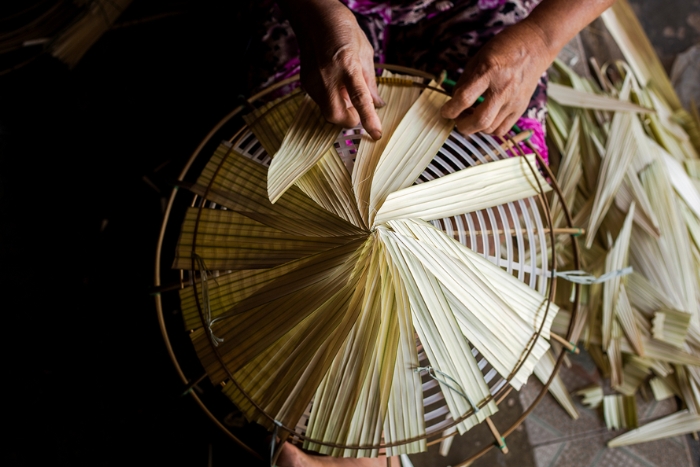 Making hats requires meticulousness and care.