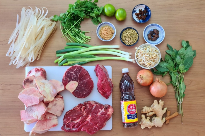 Ingredients and important Pho seasonings 